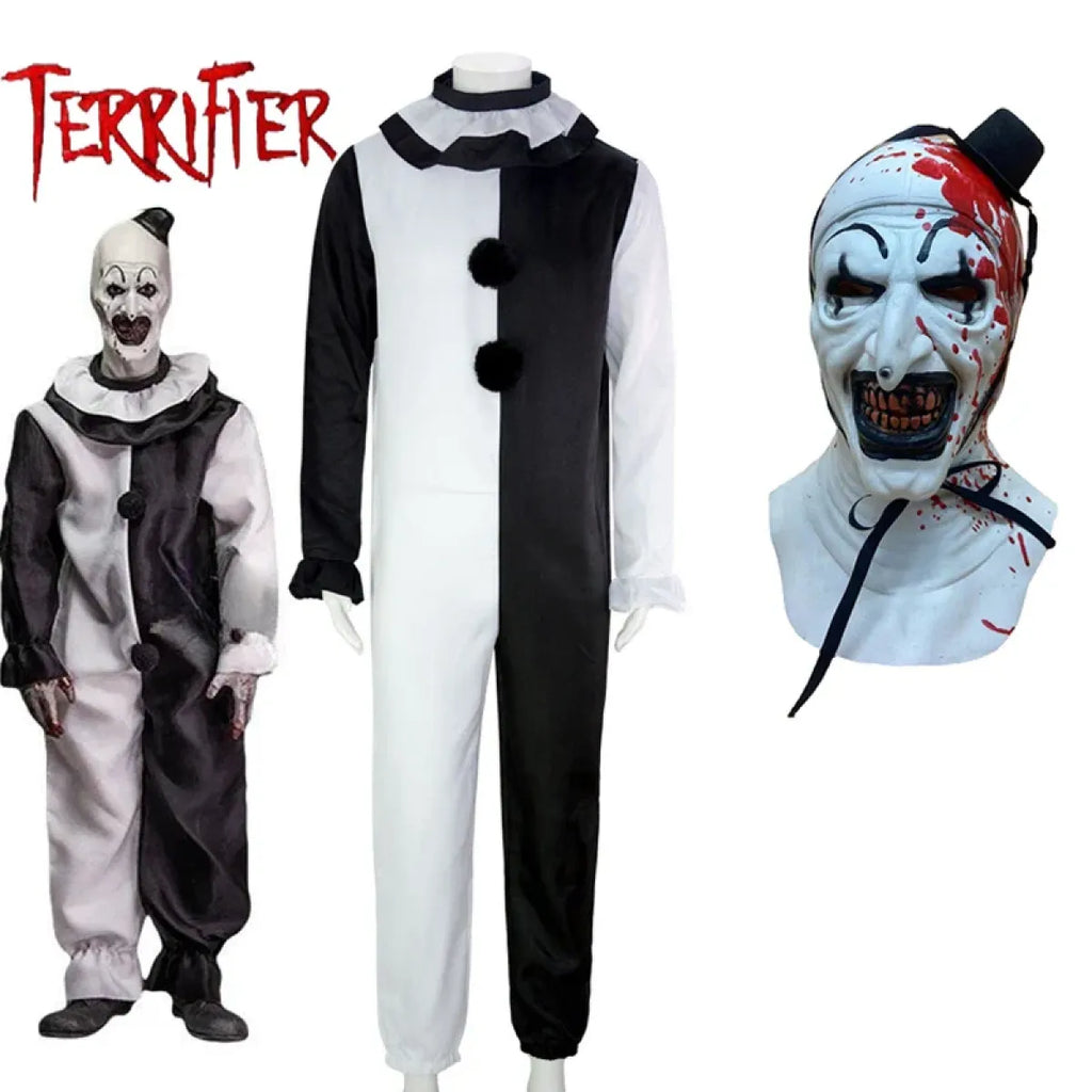 Art the Clown Cosplay Jumpsuit & Mask Set