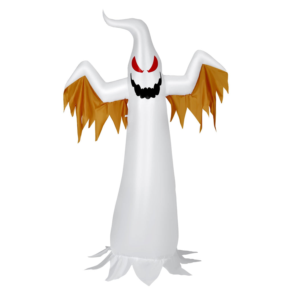 8-ft Halloween Ghost Inflatable with Flame-Effect LEDs