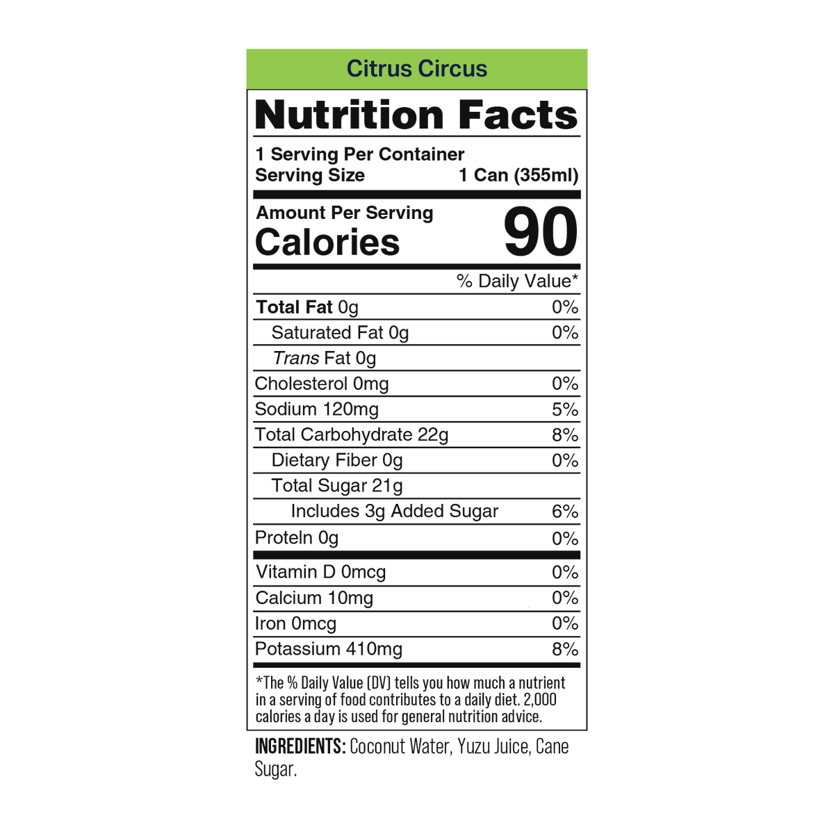 Coaqua Citrus Circus Coconut Water