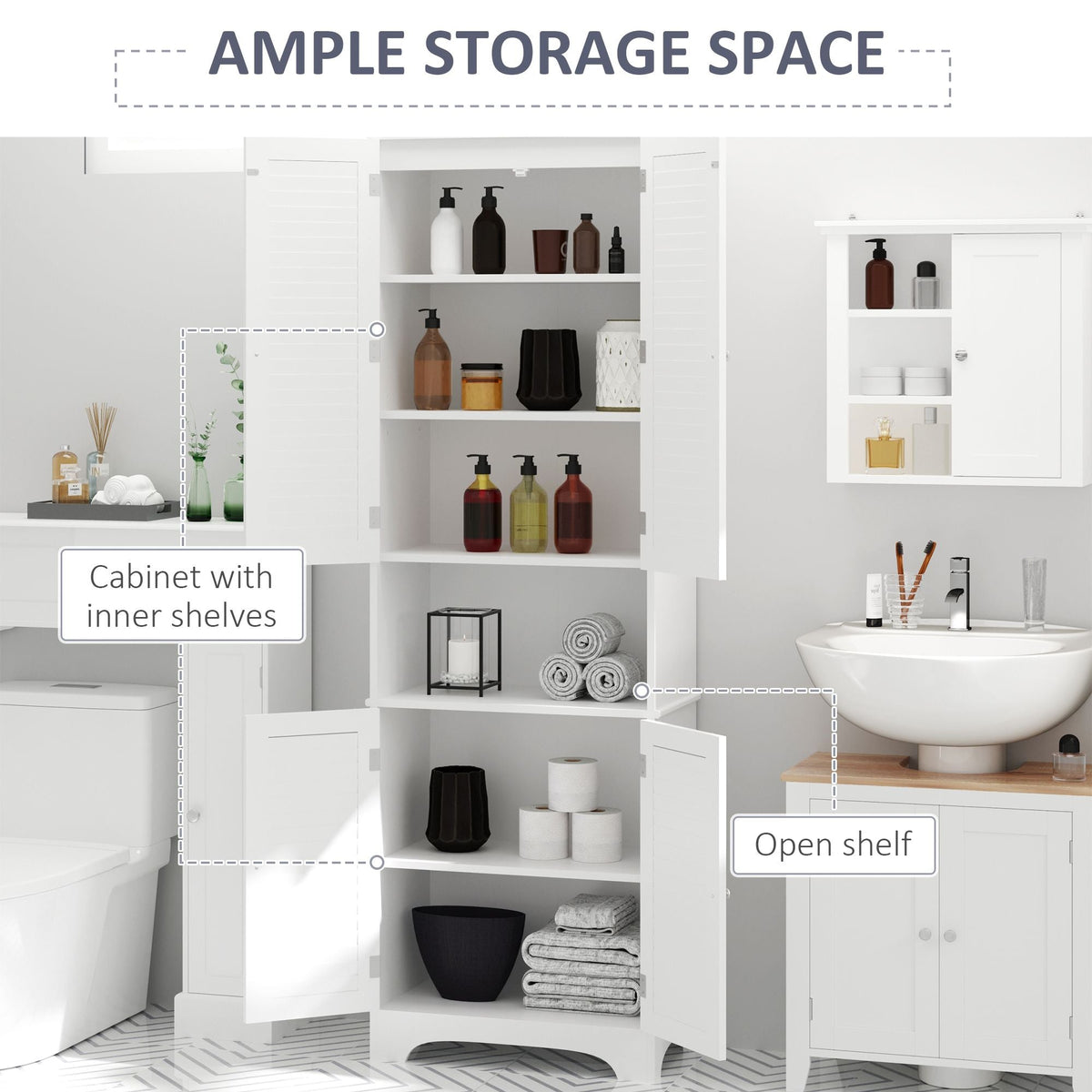 Tall Bathroom Storage Cabinet
