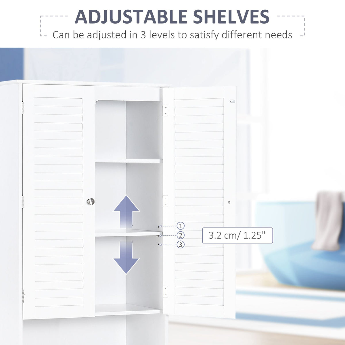 Tall Bathroom Storage Cabinet
