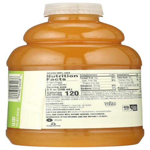 365 by Whole Foods Market Organic Mango Apple Juice Blend – 32 fl oz