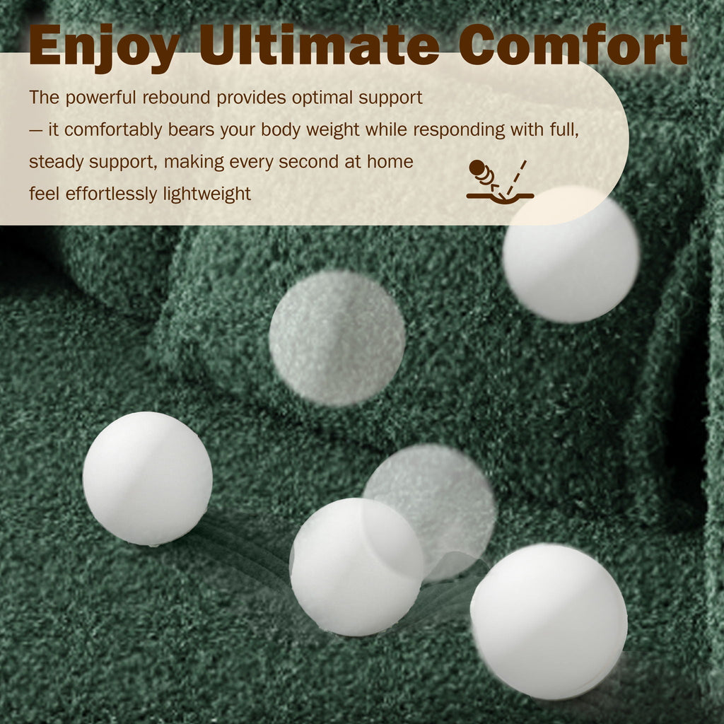 Modern Floor Sleeper Sofa Bed with 2 Pillows - Convertible Twin Size Folding Futon