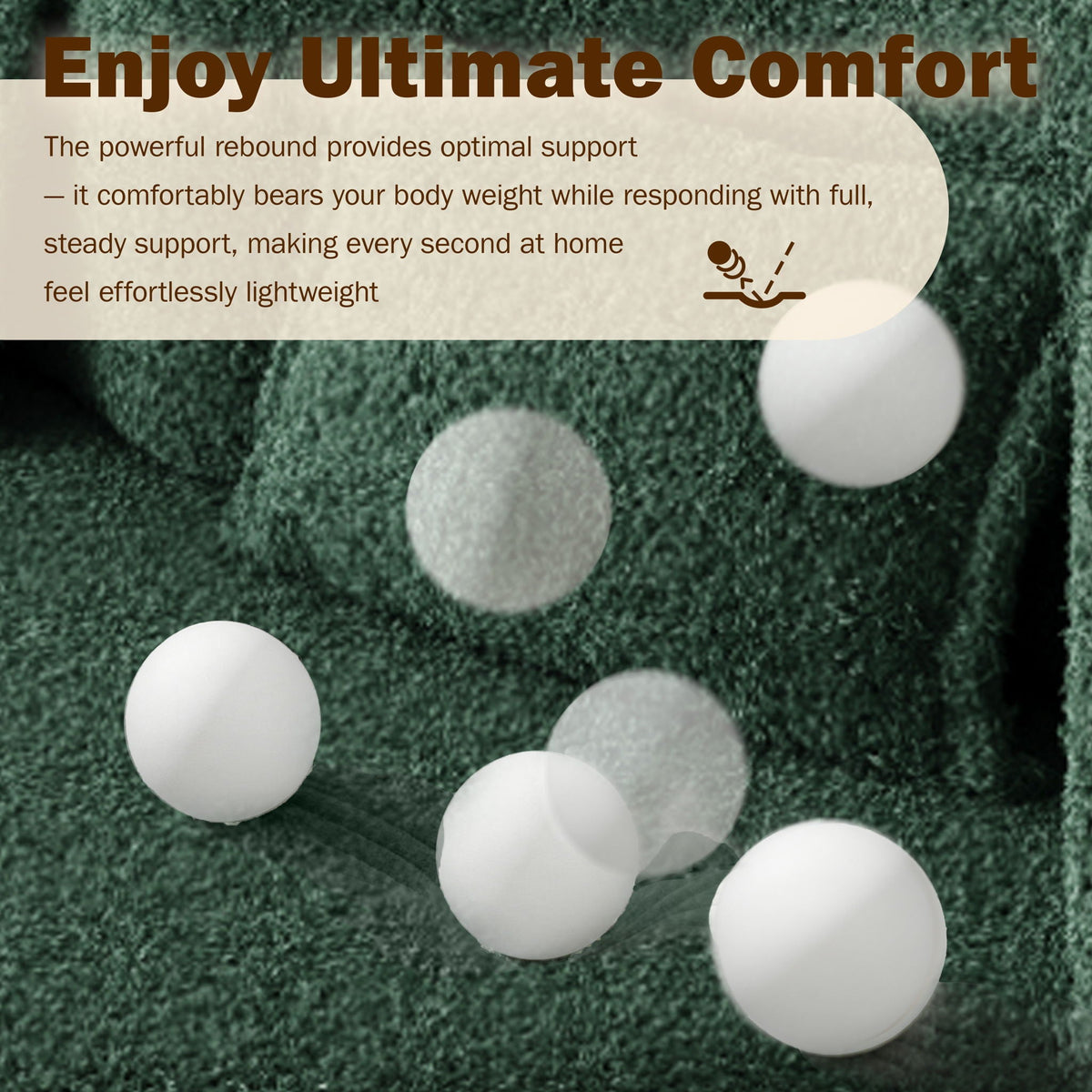 Modern Floor Sleeper Sofa Bed with 2 Pillows - Convertible Twin Size Folding Futon