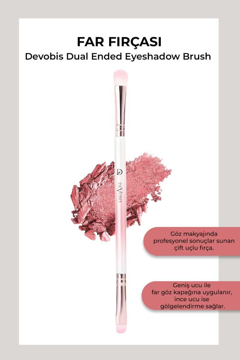 Golden Rose Dual-Ended Eyeshadow Brush