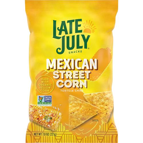 Late July Snacks, Mexican Street Corn Tortilla Chips, 7.8 Oz Bag