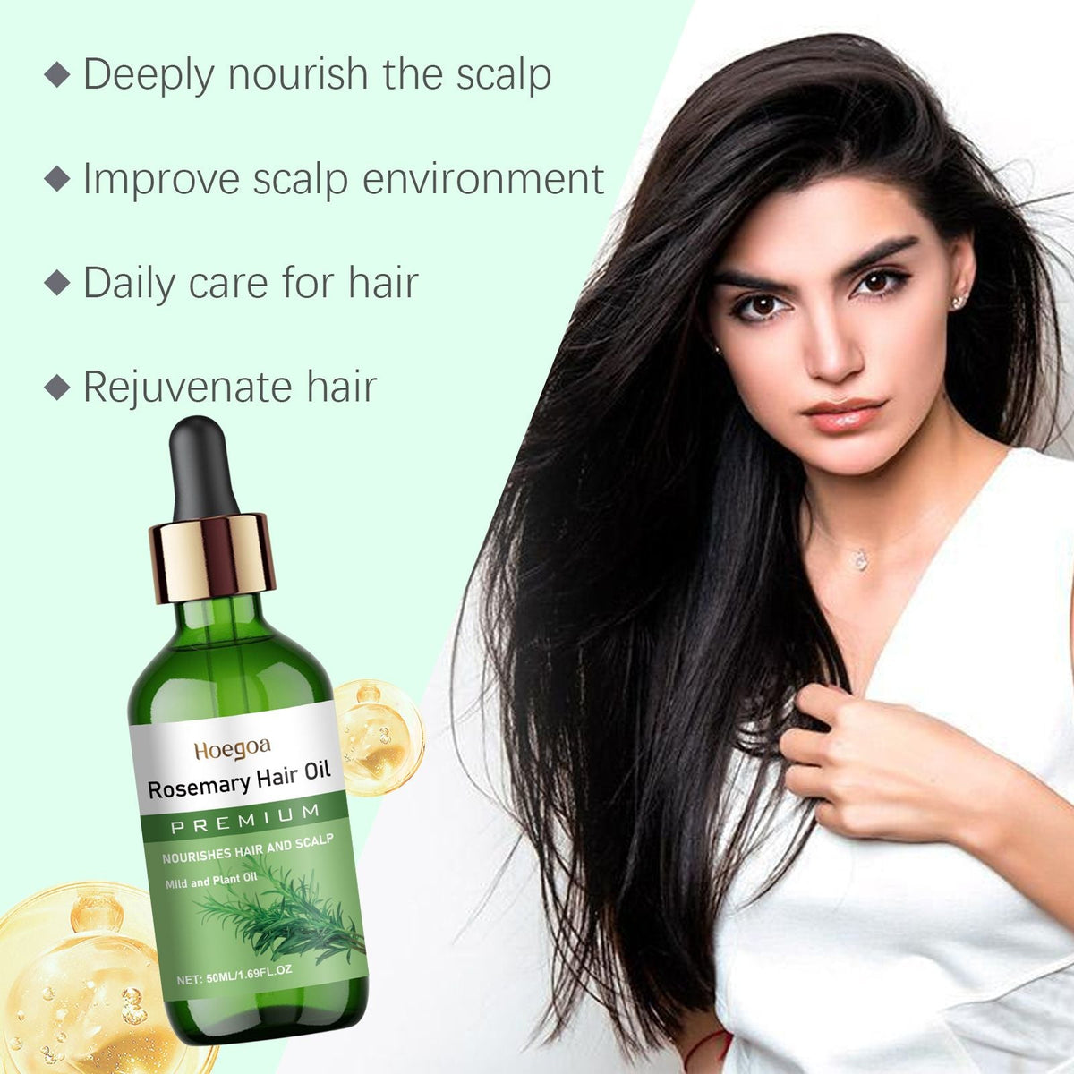 Natural Rosemary Infused Hair Care Oil 50ML