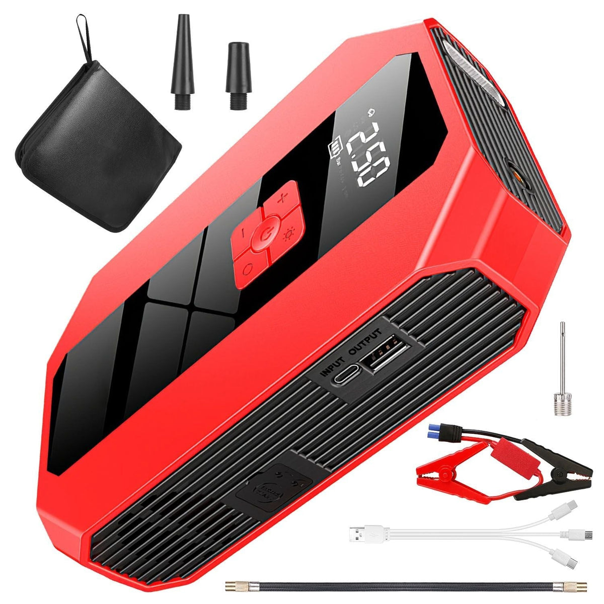Portable Car Jump Starter with Tire Inflator