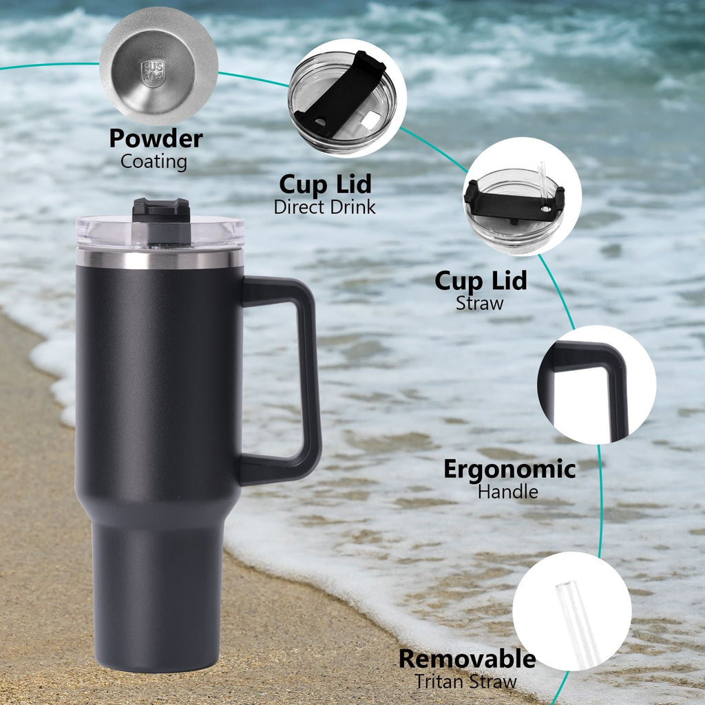 40oz large capacity tumbler With Handle