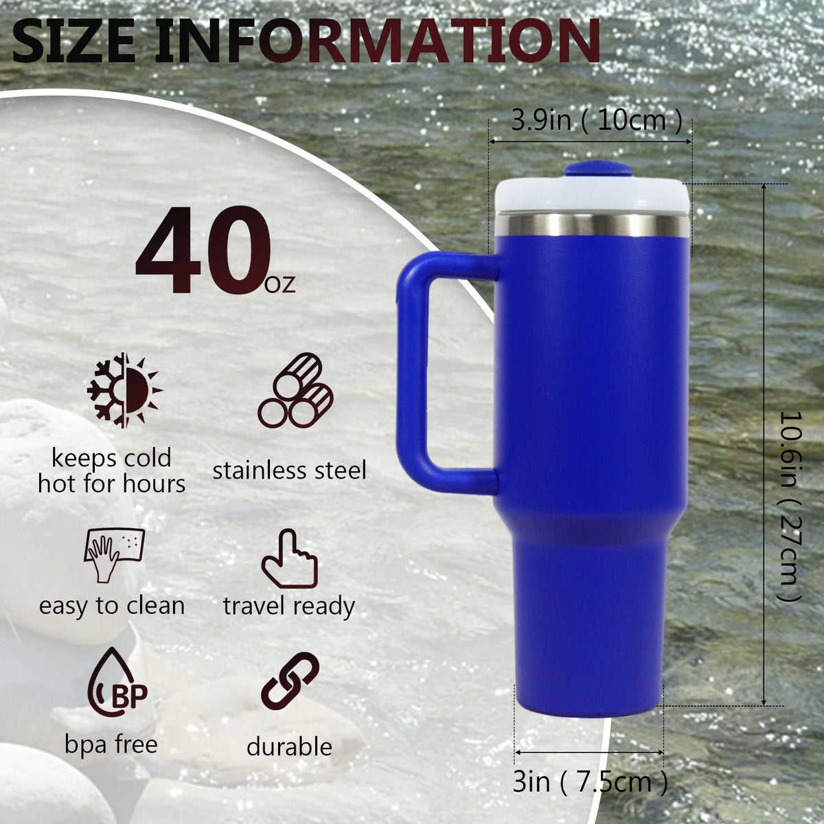 40oz V2 large capacity tumbler