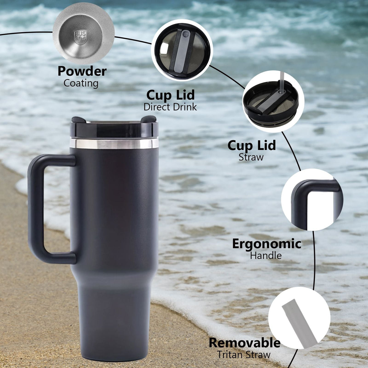 40oz V2 large capacity tumbler