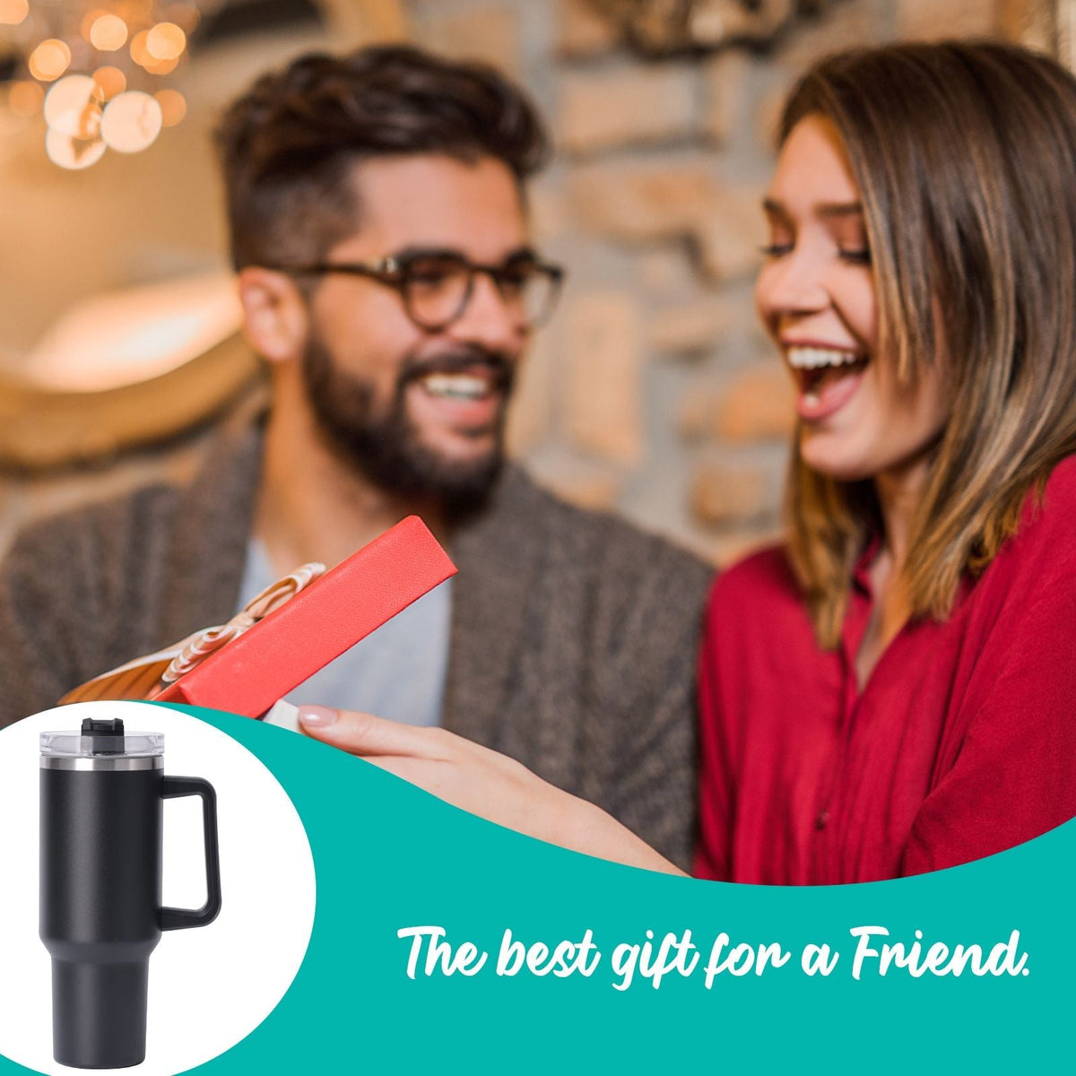 40oz large capacity tumbler With Handle