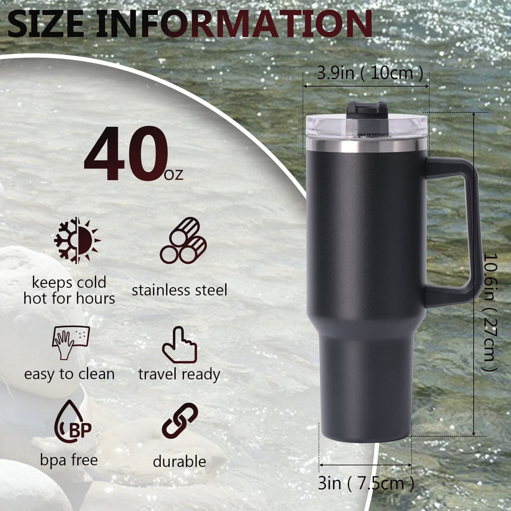 40oz large capacity tumbler With Handle