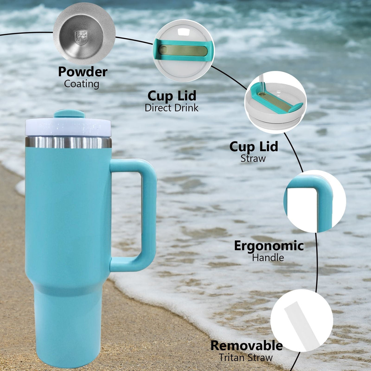 40oz V2 large capacity tumbler