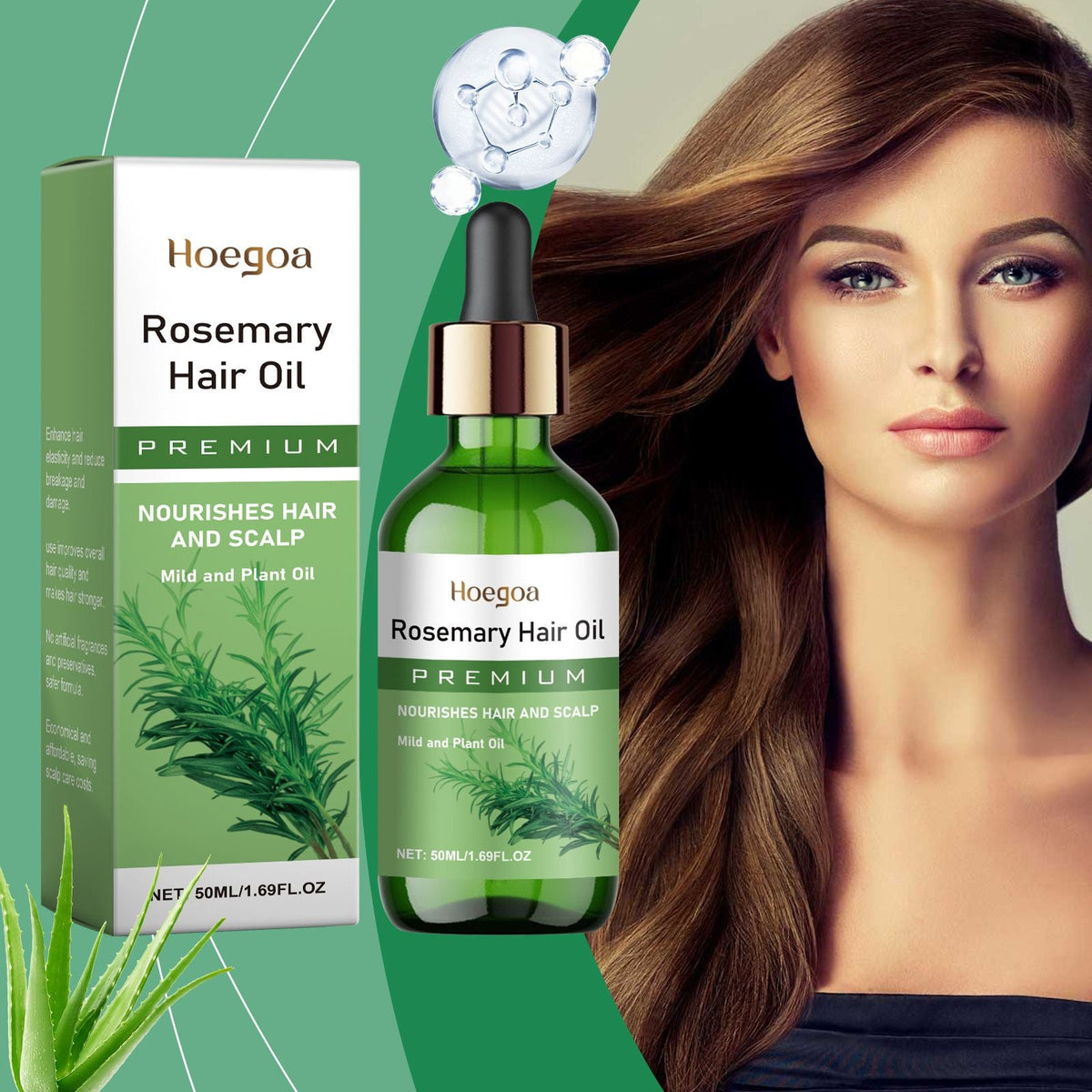 Natural Rosemary Infused Hair Care Oil 50ML