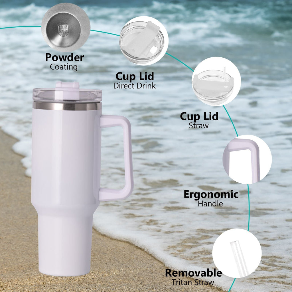 40oz large capacity tumbler With Handle