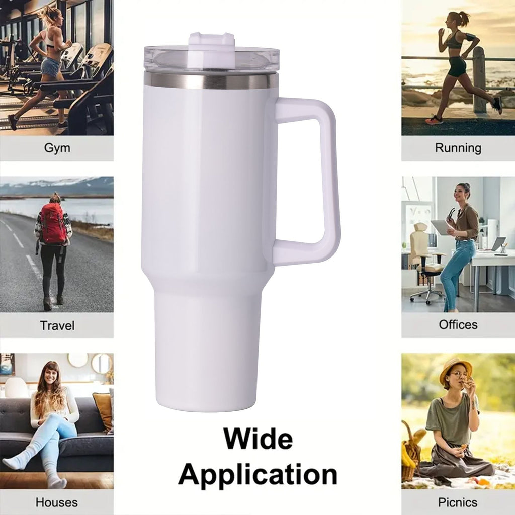 40oz large capacity tumbler With Handle