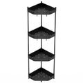 4-Tier Corner Shower Caddy with Hooks