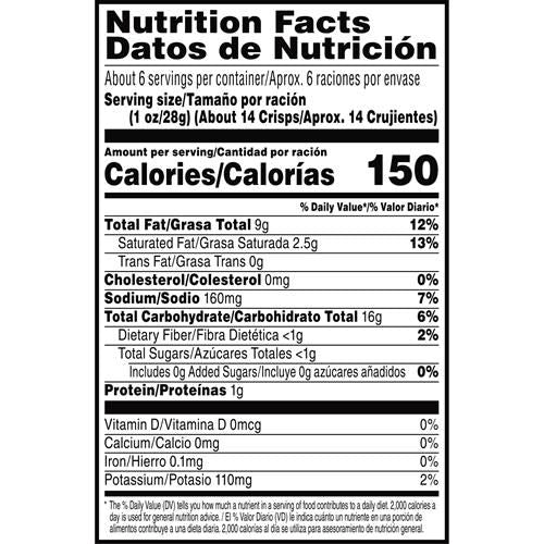 Pringles Potato Crisps Chips 5.5Oz 1 Can