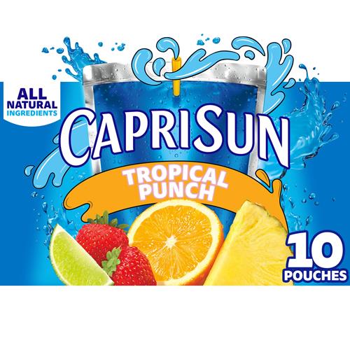 Capri Sun Tropical Punch Flavored With 6 Fl Oz 10 Ct