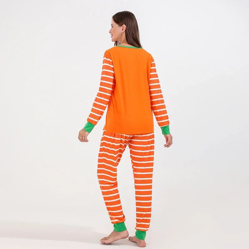 Orange Family Halloween Pajamas