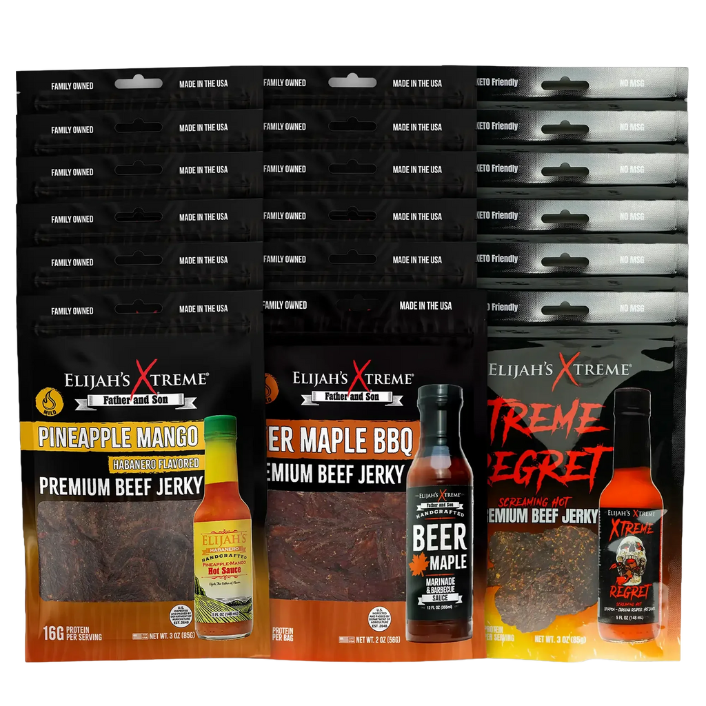 Elijah’s Xtreme Beef Jerky Bulk Trio 3lbs