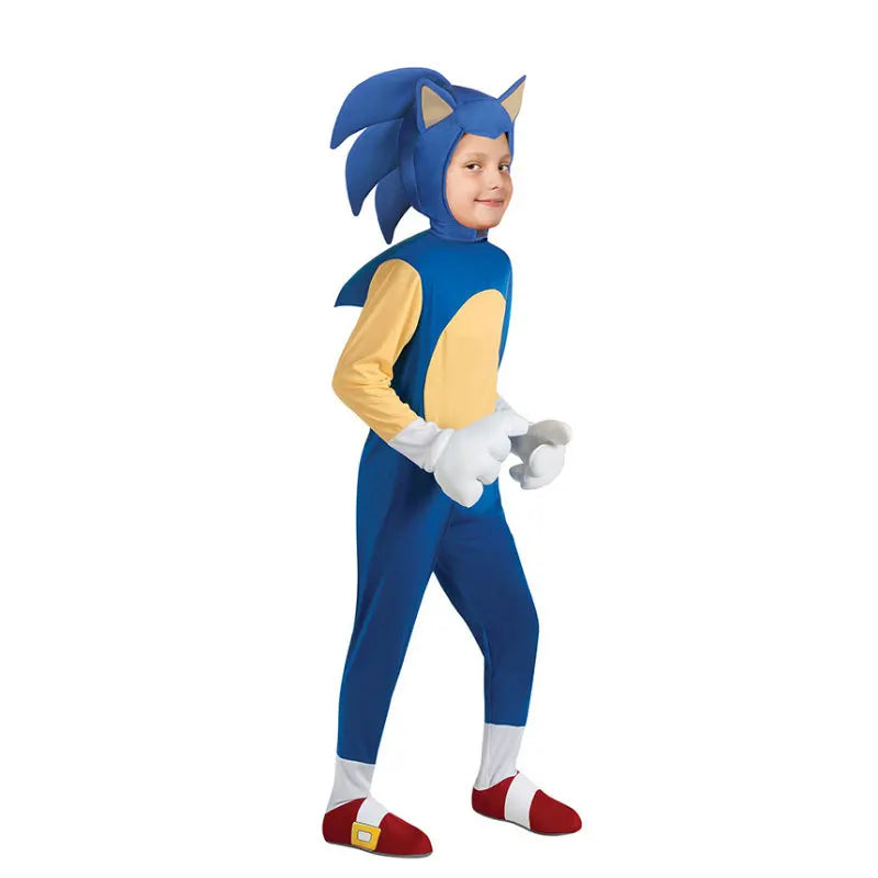 Kids' Sonic-Inspired Costume with Gloves