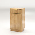 Tilt-Out Trash Cabinet with Wave-Textured Drawer