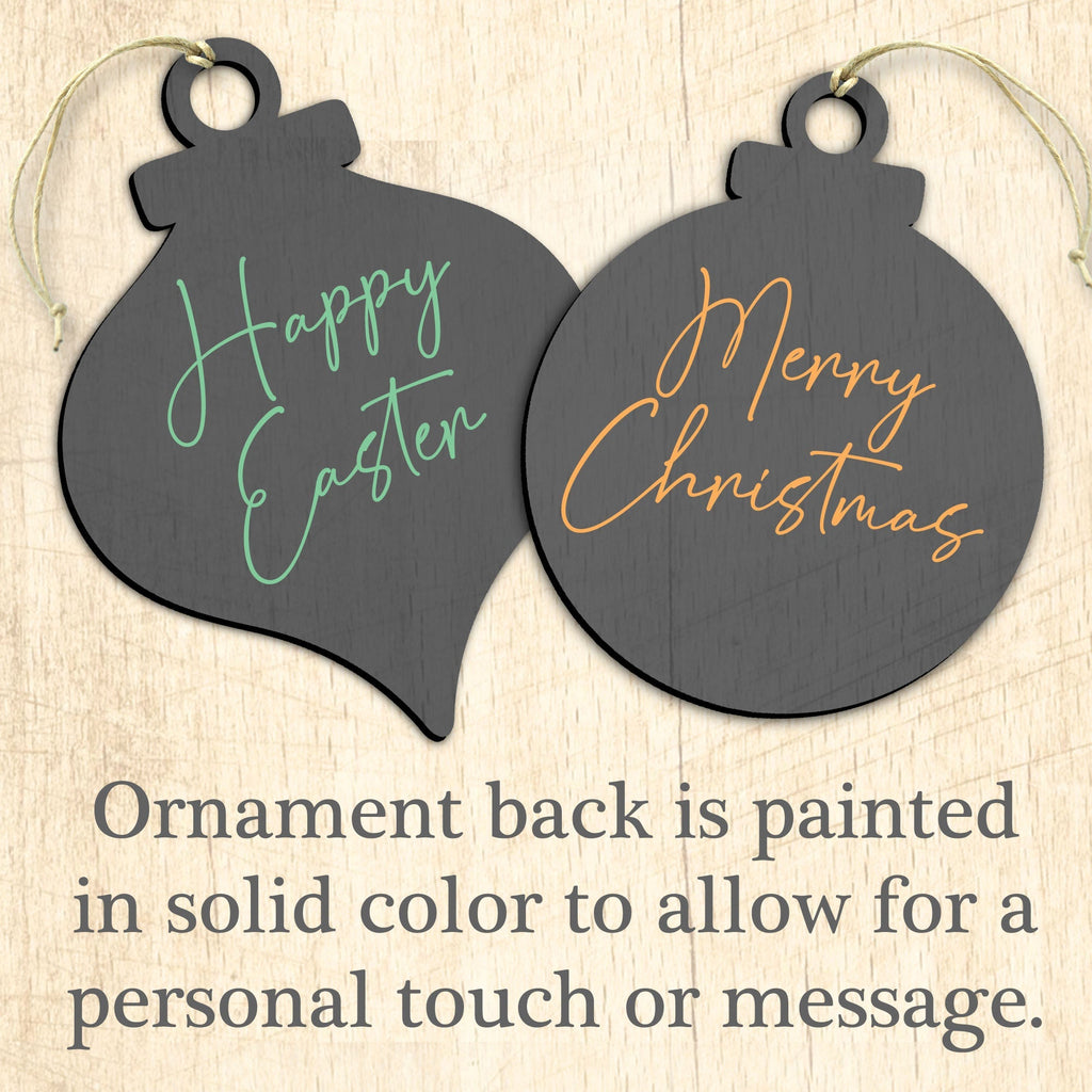 Be Thankful Turkey Sitter Wooden Ornaments