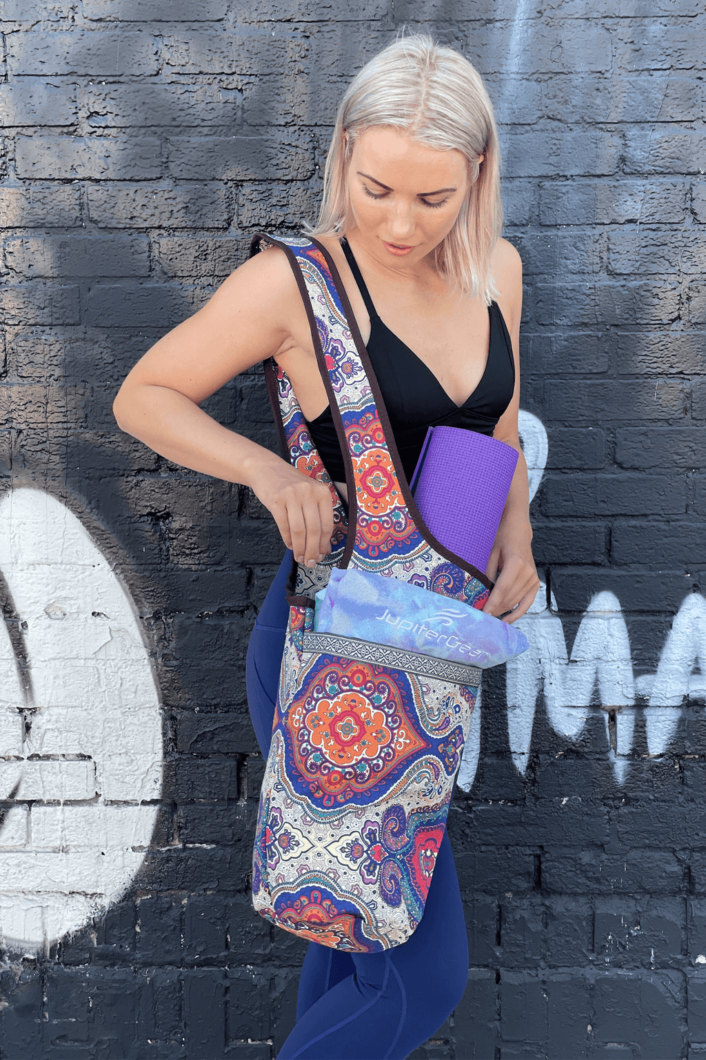 JupiterGear Yoga Mat Carrying Tote Bag