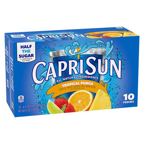 Capri Sun Tropical Punch Flavored With 6 Fl Oz 10 Ct