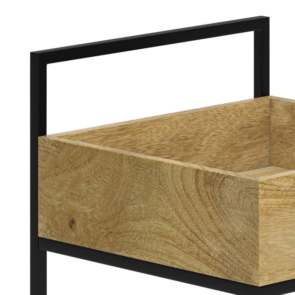 Natural Bar Cart with Mango Wood