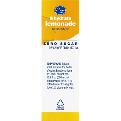 Kroger Hydrate Zero Sugar Lemonade Drink