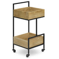 Natural Bar Cart with Mango Wood
