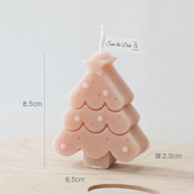 Handmade Creative Christmas Tree Scented Candles Christmas Tree Candles Christmas Gifts For Women Mom Girlfriend Christmas Scented Candles Home Decor Christmas Novelty Scented Candles Seasonal Celebration Candle Decoration Candle Gift