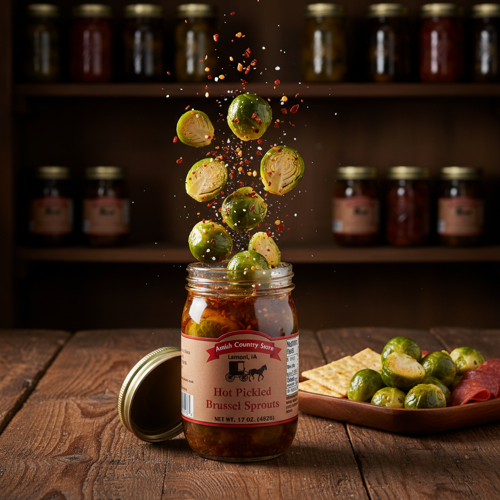 Hot Pickled Brussels Sprouts