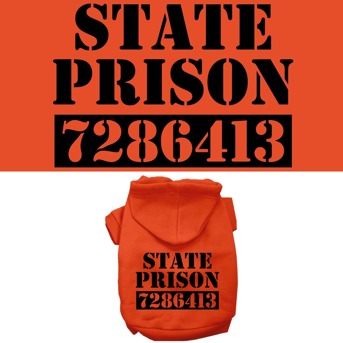 Inmate Costume Pet Hoodie