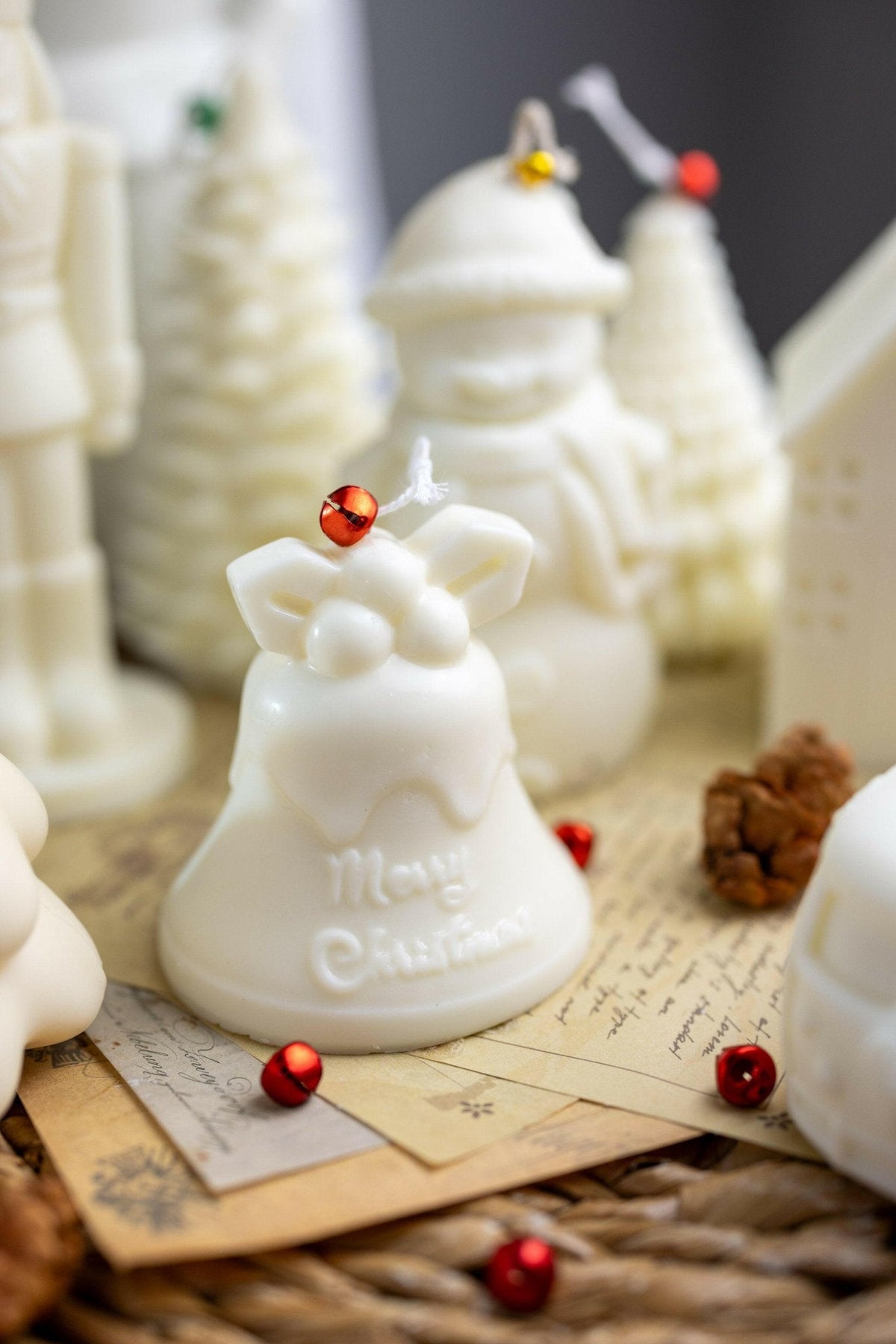 Hand-Poured Christmas Bell Soy Candle