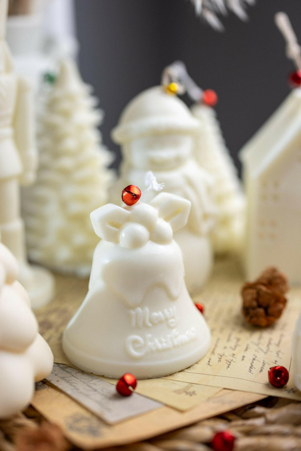 Hand-Poured Christmas Bell Soy Candle