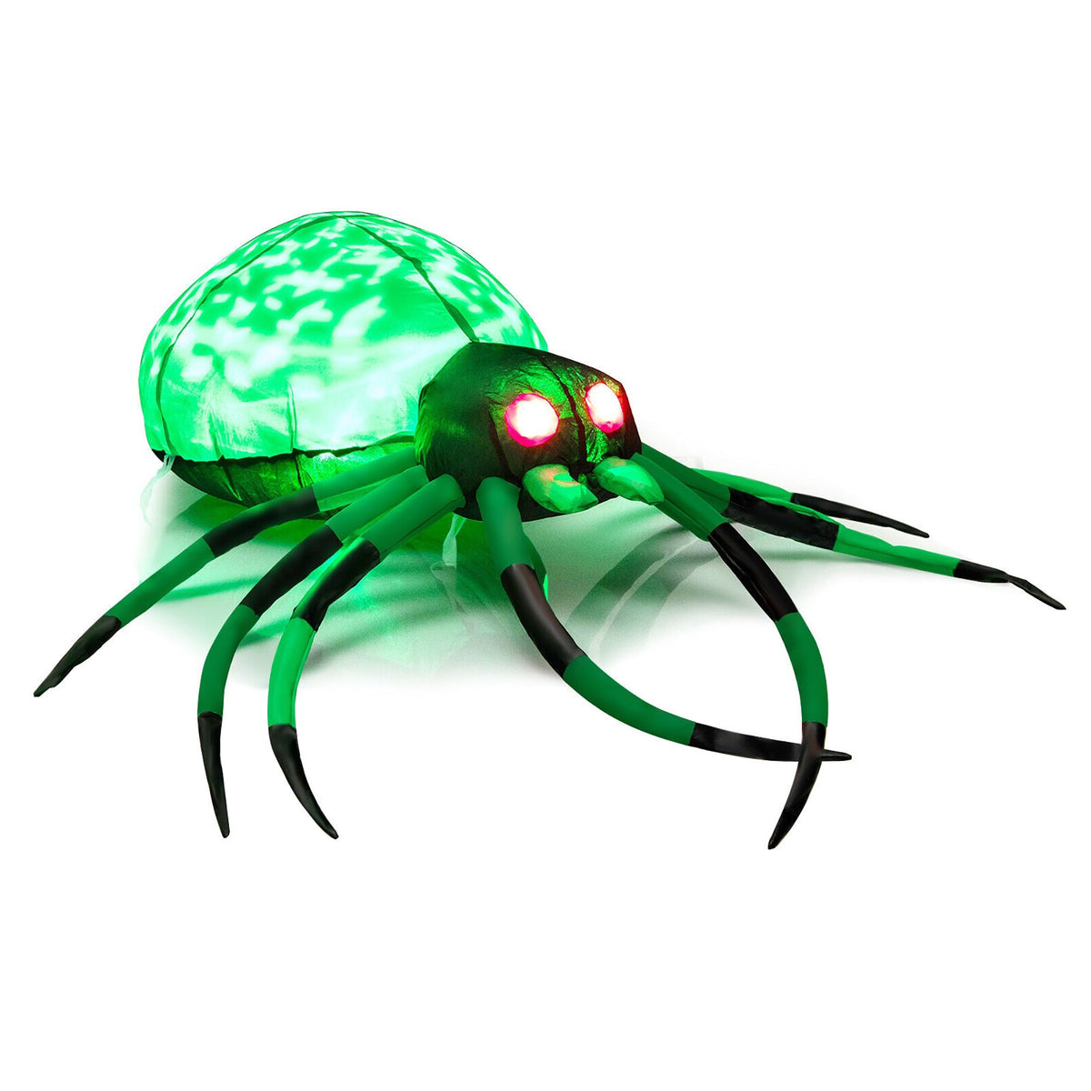Halloween Spider Inflatable with Cobweb & LEDs