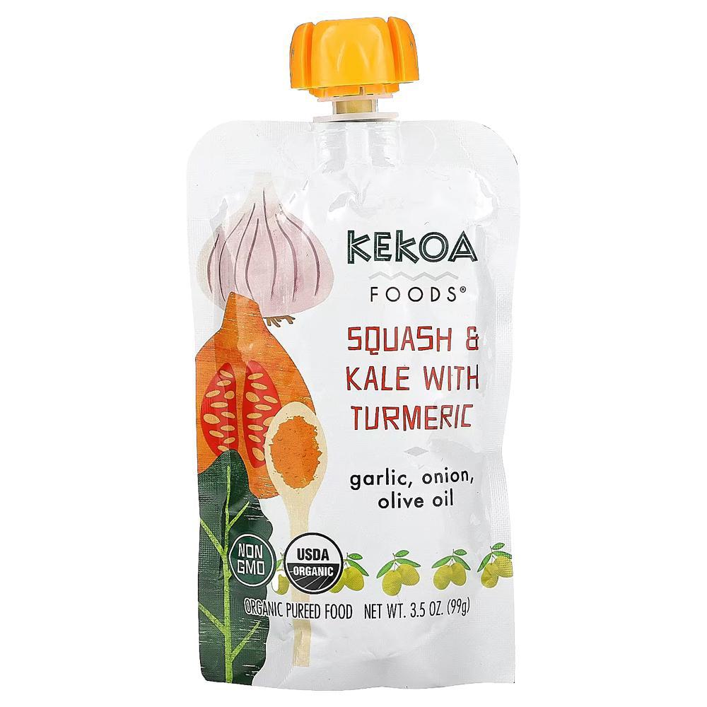 Kekoa Foods - 'Squash And Kale With Turmeric' Baby Pouch (3.5OZ)