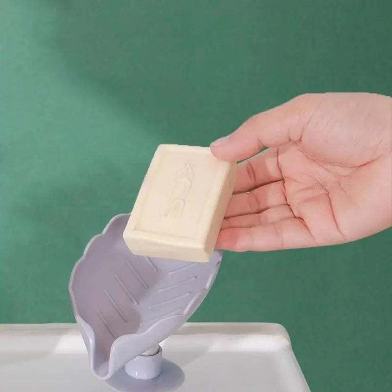 Leaf Shape Soap Box Drain Soap