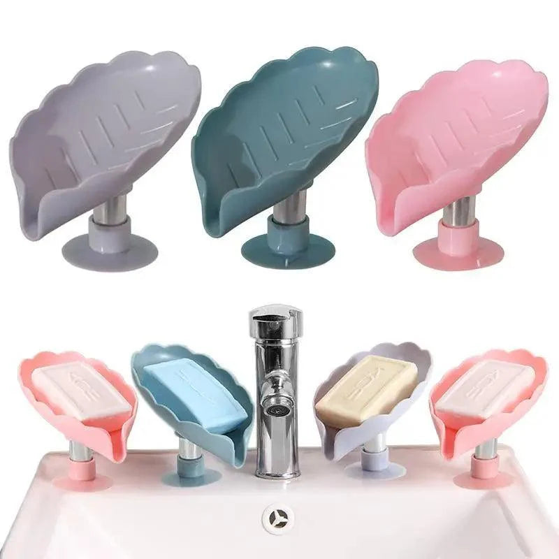 Leaf Shape Soap Box Drain Soap