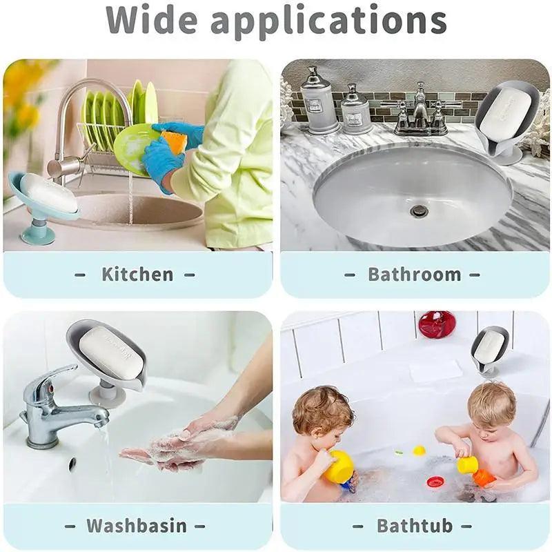 Leaf Shape Soap Box Drain Soap