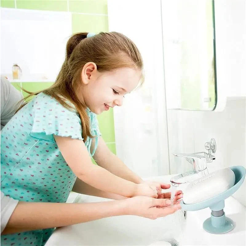 Leaf Shape Soap Box Drain Soap