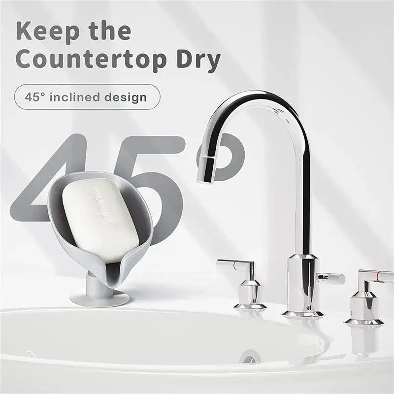 Leaf Shape Soap Box Drain Soap