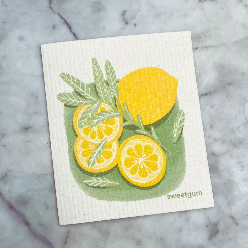 Lemons & Sage Swedish Dishcloth Sweetgum Home