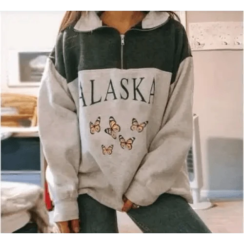 Vintage fleece streetwear sweatshirt alternate view