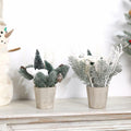 SUPREME Mini Tabletop Christmas Trees, Set of 2