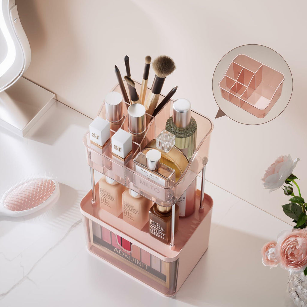 Delamu 3-Tier Makeup Organizer with Drawers
